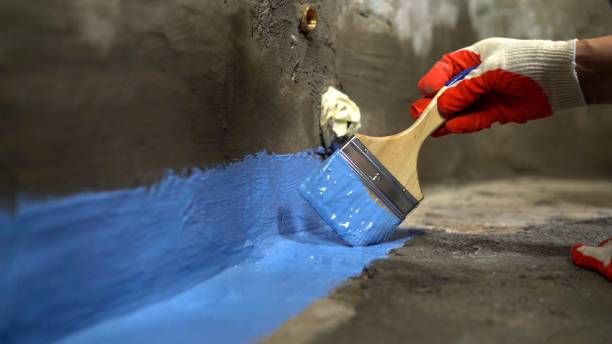 Commercial Exterior Waterproofing project at a Thompson's Station, TN business property by SJ Waterproofing Pros